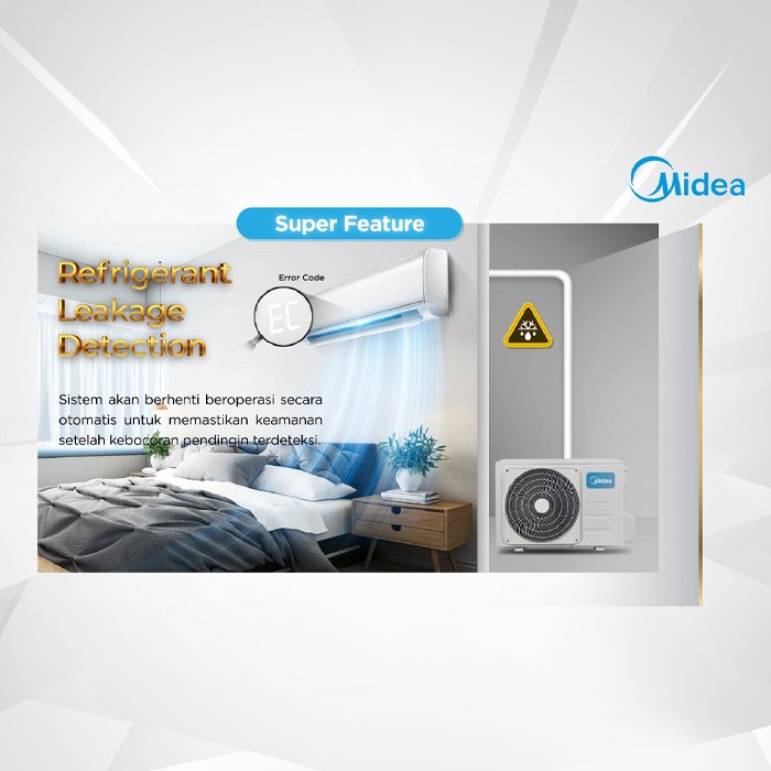 Midea AC Wall Mounted Split Inverter 1/2 PK - MSIAF-05CRDN2X | MSIAF 05CRDN2X
